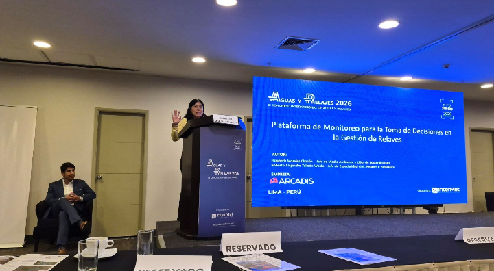 Arcadis pone foco en gestión hídrica, monitoreo y seguridad geotécnica durante el Congreso de Agua y Relaves 2026