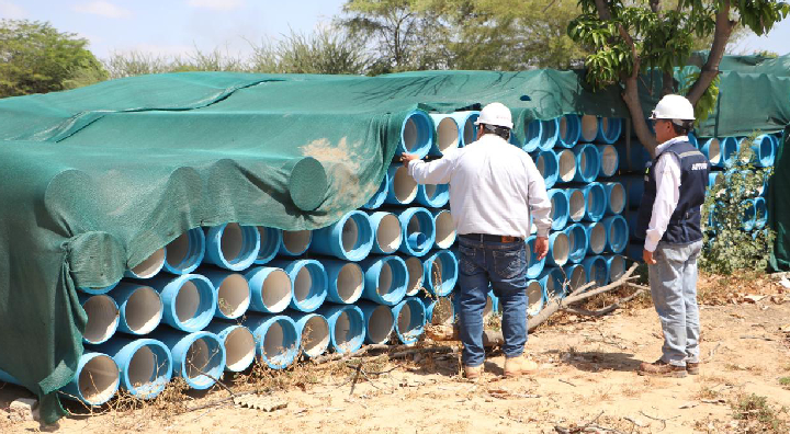 Supervisan obra de agua y alcantarillado en Sullana