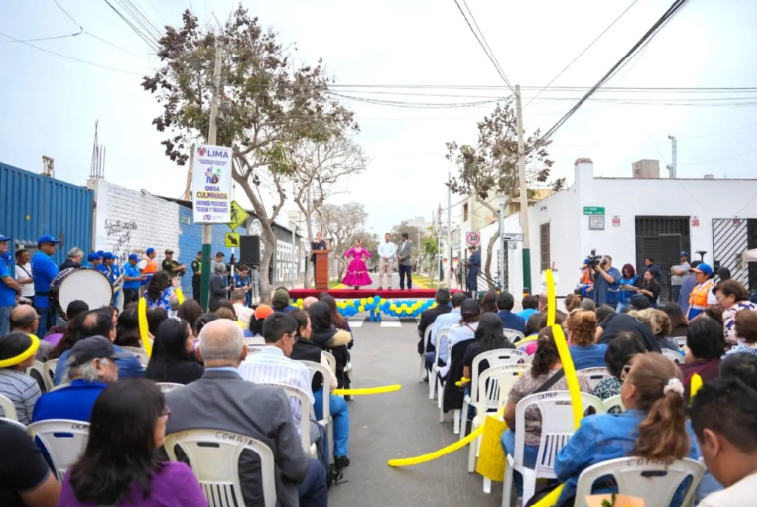 Barranco: MML inaugura modernas vías en los jirones Progreso, Tejada y Tiravanti