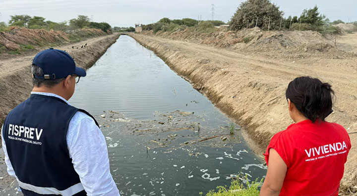Piura: Retiran más de 6 mil m³ de sedimentos de drenes para proteger a las familias ante El Niño