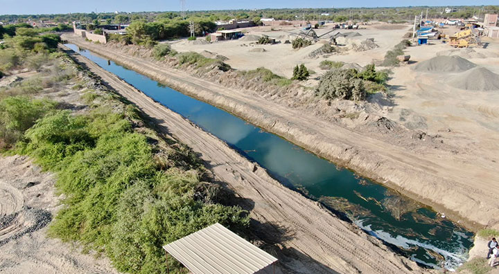Piura: Retiran más de 6 mil m³ de sedimentos de drenes para proteger a las familias ante El Niño